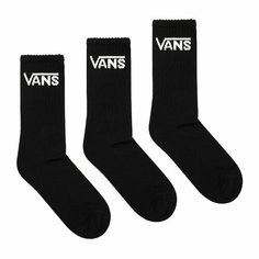 Носки VANS, комплект, 3 пары, размер 24.5-27, black
