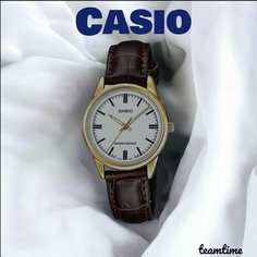 Наручные часы CASIO, золотой, коричневый