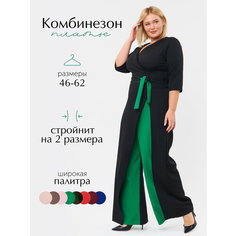 Комбинезон, размер 56, черный/зеленый Bloom&Be