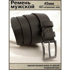 Ремень AksyBelt для мужчин, размер 110, коричневый гладкий