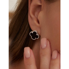 Серьги с подвесками MIESTILO, серебро, 925 проба, родирование, агат, , серебристый