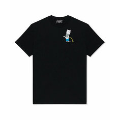 Футболка RIPNDIP Ripndip, 1 шт., размер XL, черный, белый, серый, синий