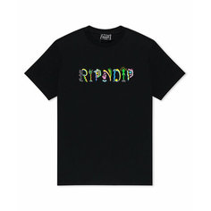 Футболка RIPNDIP Ripndip, 1 шт., размер M, черный, розовый, зеленый, желтый