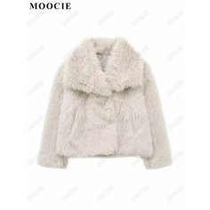 Шуба MOOCIE, размер L, бежевый