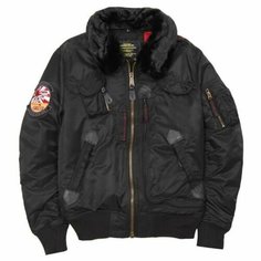 Бомбер ALPHA INDUSTRIES, размер S, black