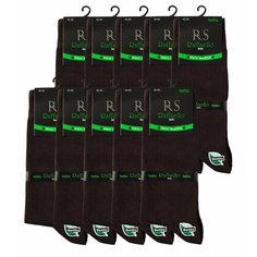 Носки Raffaello Socks, комплект, 10 пар, размер 42-45, темно-коричневый