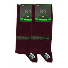 Носки Raffaello Socks, комплект, 2 пары, размер 42-45, бордовый