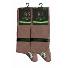 Носки Raffaello Socks, комплект, 2 пары, размер 42-45, темно-бежевый