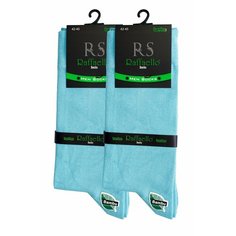 Носки Raffaello Socks, комплект, 2 пары, размер 42-45, голубой