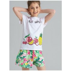 Шорты playToday, размер 164, светло-зеленый