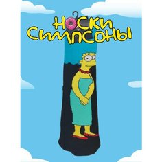 Носки Crazy Llamas Носки с принтом, Crazy Llamas, Мардж Симпсон, размер 36-44, черный