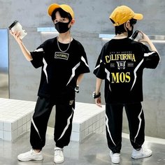 Костюм спортивный MOOCIE, размер 140, черный