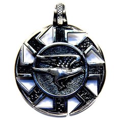 Славянский оберег, подвеска Первый Сувенирный Заводъ, серебристый