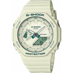Наручные часы CASIO G-Shock, белый/зеленый