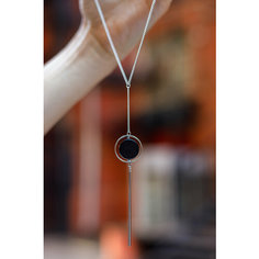 Колье Koshika, агат, длина 40 см, серебряный