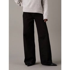 Джинсы широкие CALVIN KLEIN, размер 29/32, черный