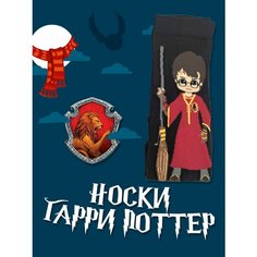 Носки Crazy Llamas Носки с принтом, Crazy Llamas, Гарри Поттер, размер 36-44, черный