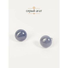 Серьги пусеты BL Jewelry, аметист, обсидиан, змеевик, тигровый глаз, гранат, коралл, сердолик, агат, халцедон, говлит, нефрит, янтарь, яшма, варисцит, кахолонг, горный хрусталь, циозит, серый, белый