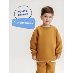 Свитшот Junion, размер 98, коричневый
