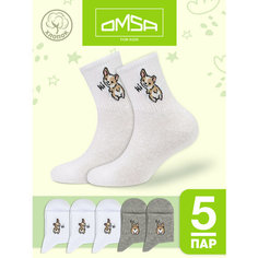 Носки Omsa OMSA kids Calzino, 5 пар, размер 23-26 (14-16), , мультиколор