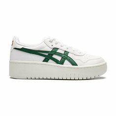 Кеды ASICS, размер T38, белый-зеленый