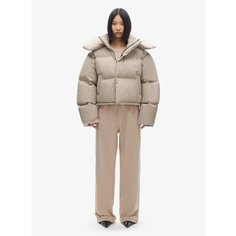Пуховик FABLE Uniform crop, размер XS, песочный