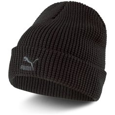 Шапка бини PUMA ARCHIVE mid fit beanie для взрослых и детей, размер Adult, черный