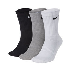 Носки NIKE EVERY DAY CUSHION CREW 3 PAIR SOCKS, комплект, 3 пары, размер XL INT, белый/серый/черный