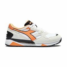 Кроссовки Diadora N.9002, размер T8, белый/оранжевый/черный
