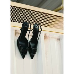 Туфли MANGO, размер 39 EU, черный