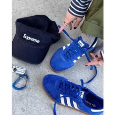 Кеды adidas Samba, размер 37.5 RU (6 US), синий/белый