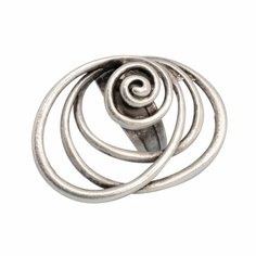 Кольцо-кулон OTOKODESIGN, безразмерное, ширина 28 мм, серебристый
