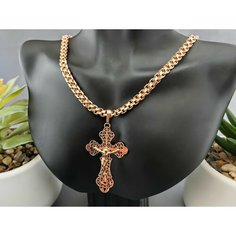 Комплект бижутерии FJ Fallon Jewelry: цепь, размер колье/цепочки 60 см, розовое золото