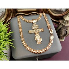 Комплект бижутерии FJ Fallon Jewelry: цепь, размер колье/цепочки 55 см, розовое золото