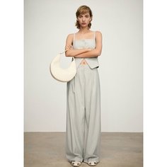 Брюки MANGO HORTENS, размер 36 EU, голубой