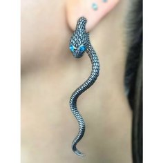 Серьги-трансформеры Starfallshop, славянский оберег, металл, фианит, размер 77 мм, серебристый