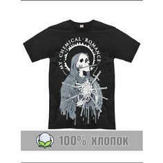 Футболка RexTex Рок-музыка, размер 48, черный