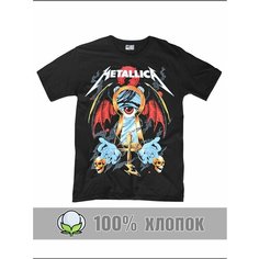Футболка RexTex Рок-музыка, размер 48, черный