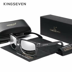 Солнцезащитные очки KINGSEVEN, серебряный/черный