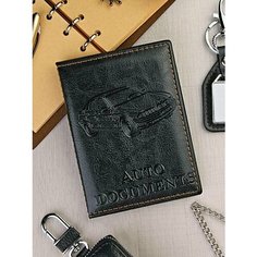 Обложка для автодокументов Skin, черный