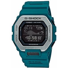 Наручные часы CASIO, серый, голубой, зеленый