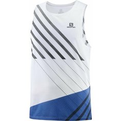Майка спортивная Salomon, размер XL, белый/синий