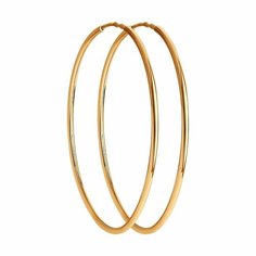 Серьги конго Diamant online, красное золото, 585 проба