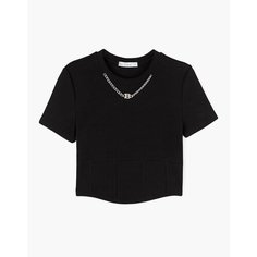 Кроп-топ Gloria Jeans Ready! Steady! Go!, размер XS (38-40), черный