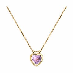 Колье Diamant online, красное золото, 585 проба, аметист, длина 45 см., фиолетовый