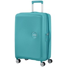 Чемодан American Tourister, 81 л, размер M, бирюзовый