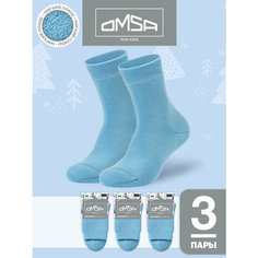 Носки Omsa OMSA kids, 3 пары, размер 31/34, , blu chiaro