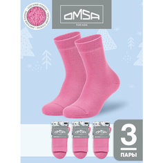 Носки Omsa OMSA kids, 3 пары, размер 31/34, , rosa