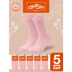 Носки Omsa 5 пар, размер 31/34, , светло-розовый