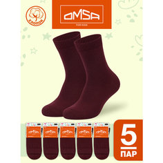 Носки Omsa 5 пар, размер 31/34, , бордо
